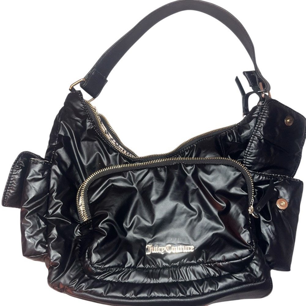 Juicy Couture Black Baby Bag with Luxurious Leather Finish
